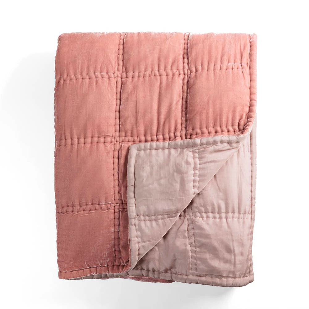 Goa by Night Quilt in Taupe, from Le Monde Sauvage by Beatrice Laval