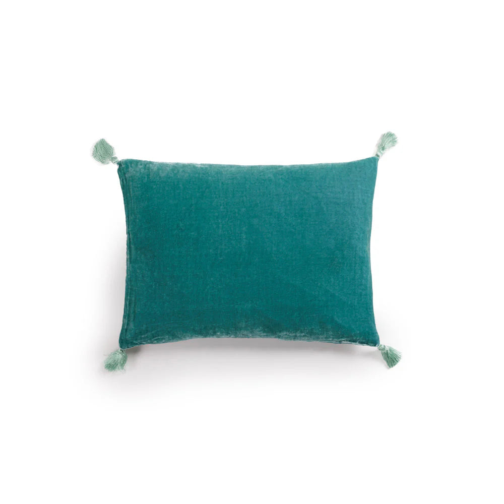 Goa Pompon Cushion in Lombok, from Le Monde Sauvage by Beatrice Laval