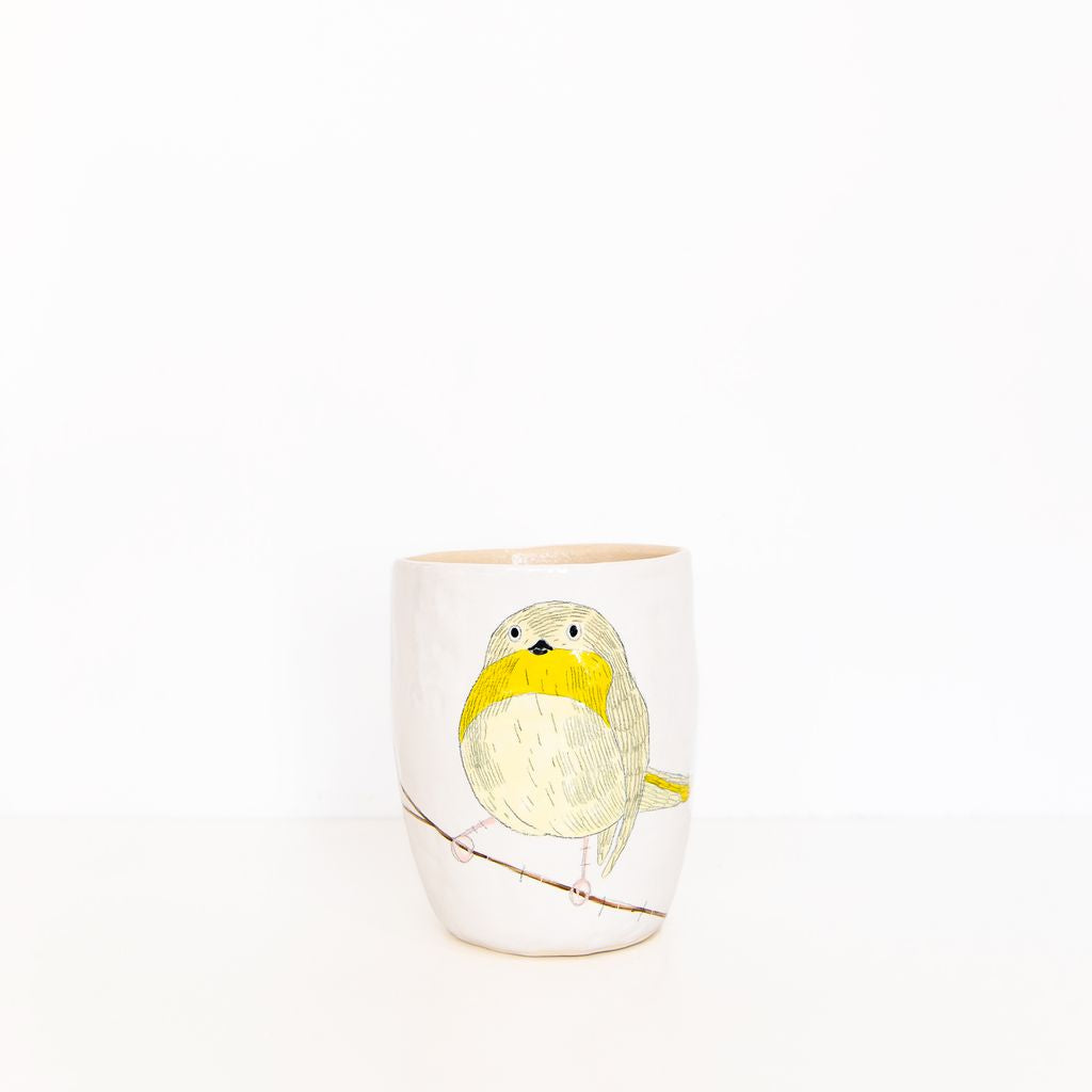 Small Bird Vase in White, from Gemma Orkin