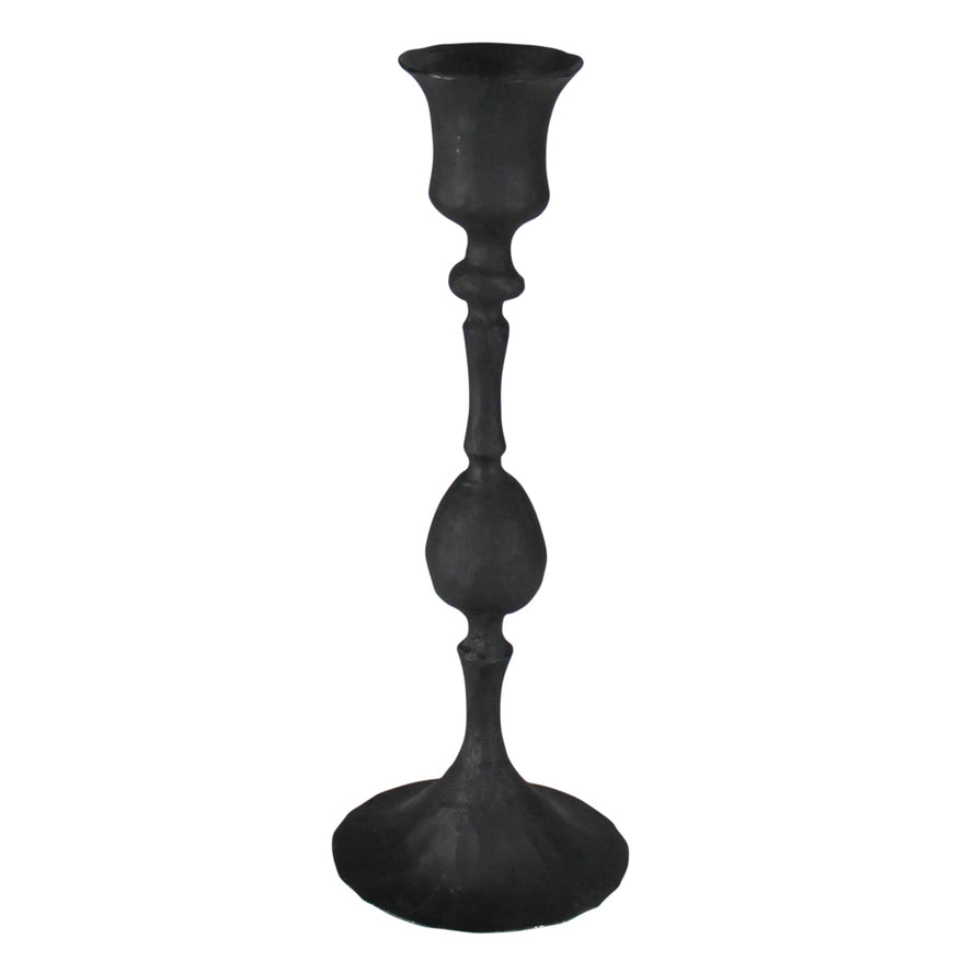 Petro Taper Candle Holder in Black, from HomArt