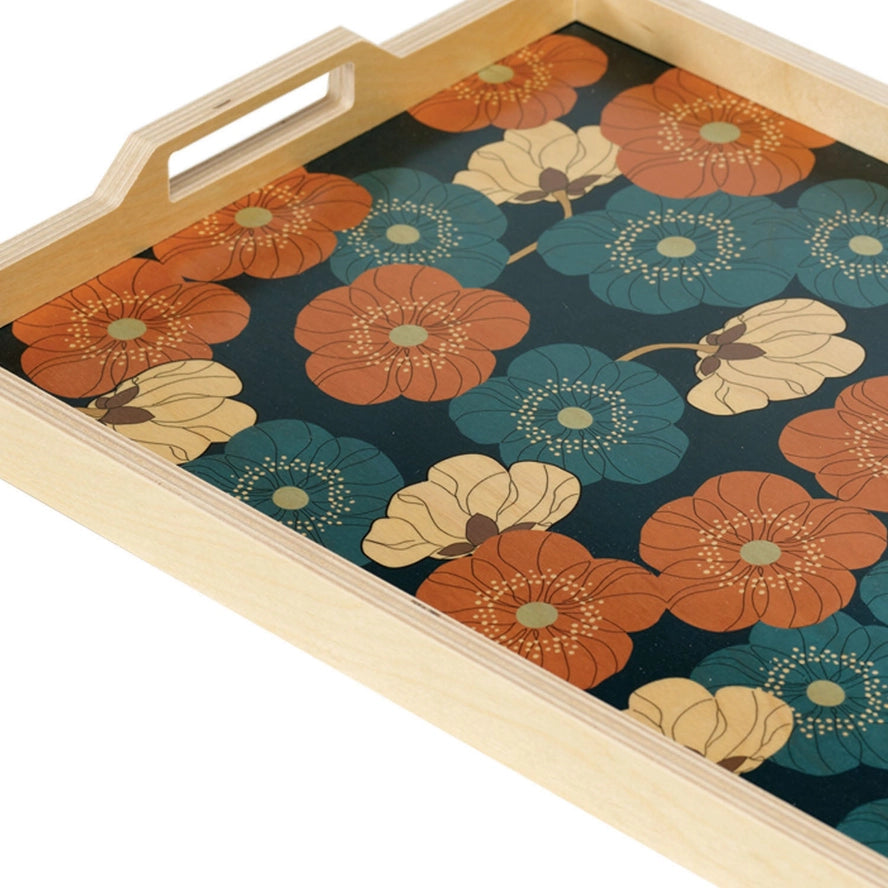 Alice Serving Tray in Blues, from Wolfum