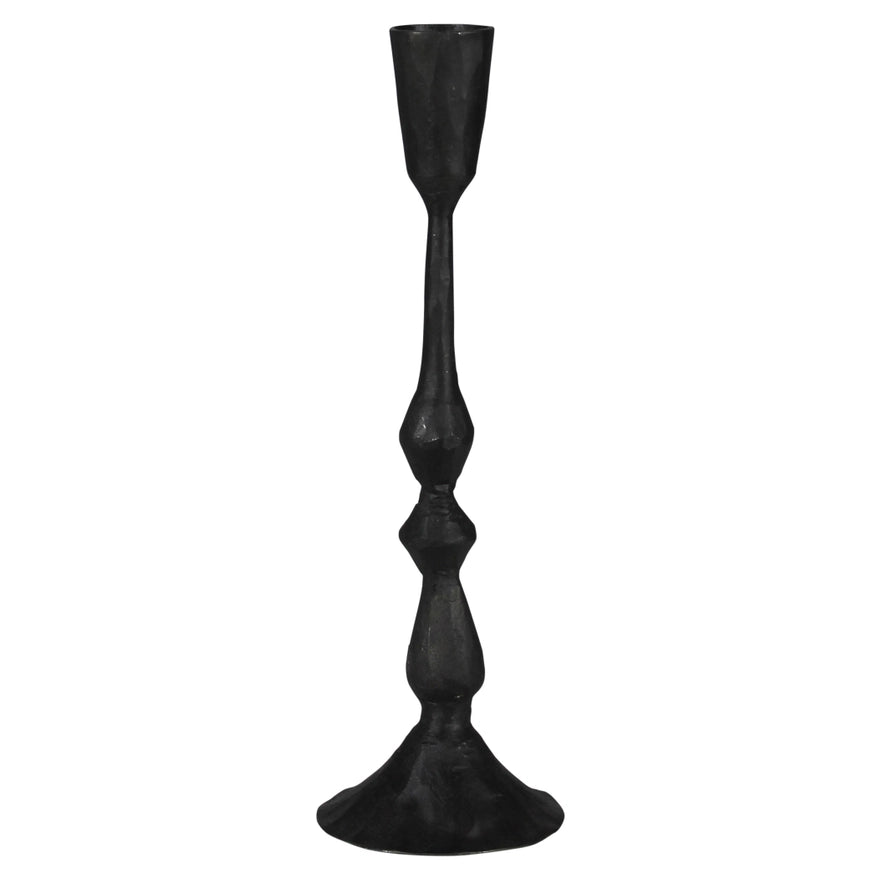 Jones Taper Candle Holder in Black, from HomArt