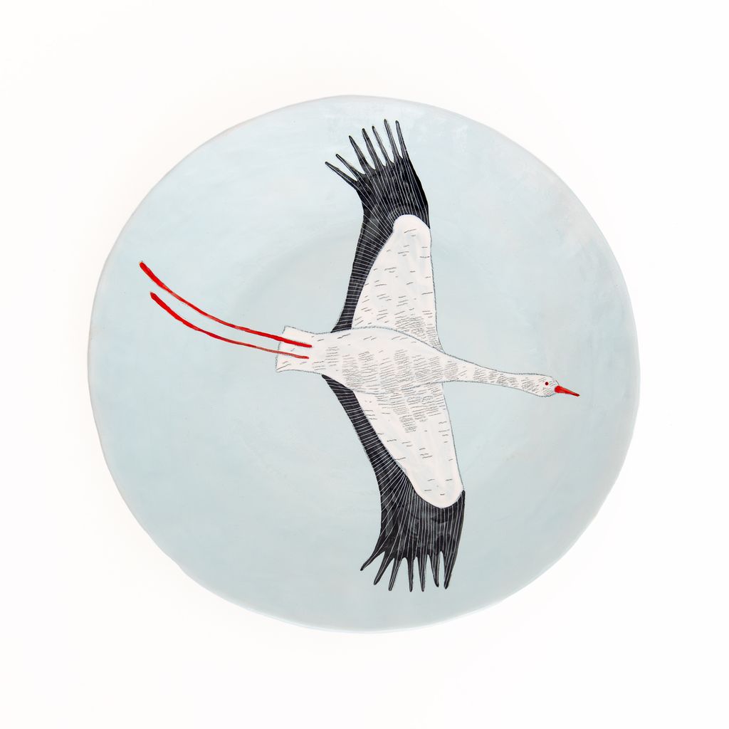Large Round Bird Platters, from Gemma Orkin