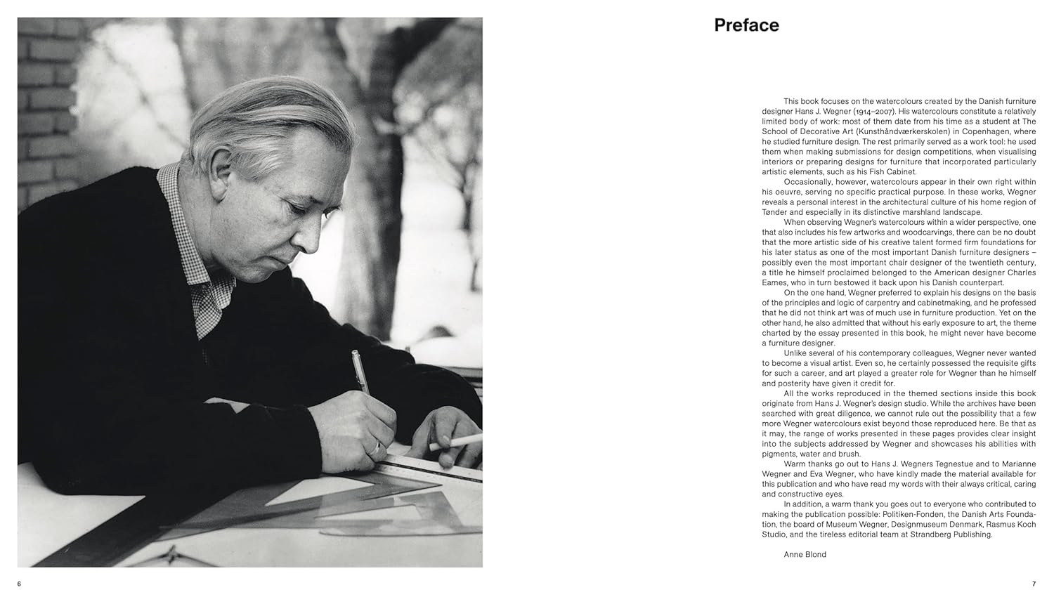 Watercolors by Hans J. Wegner