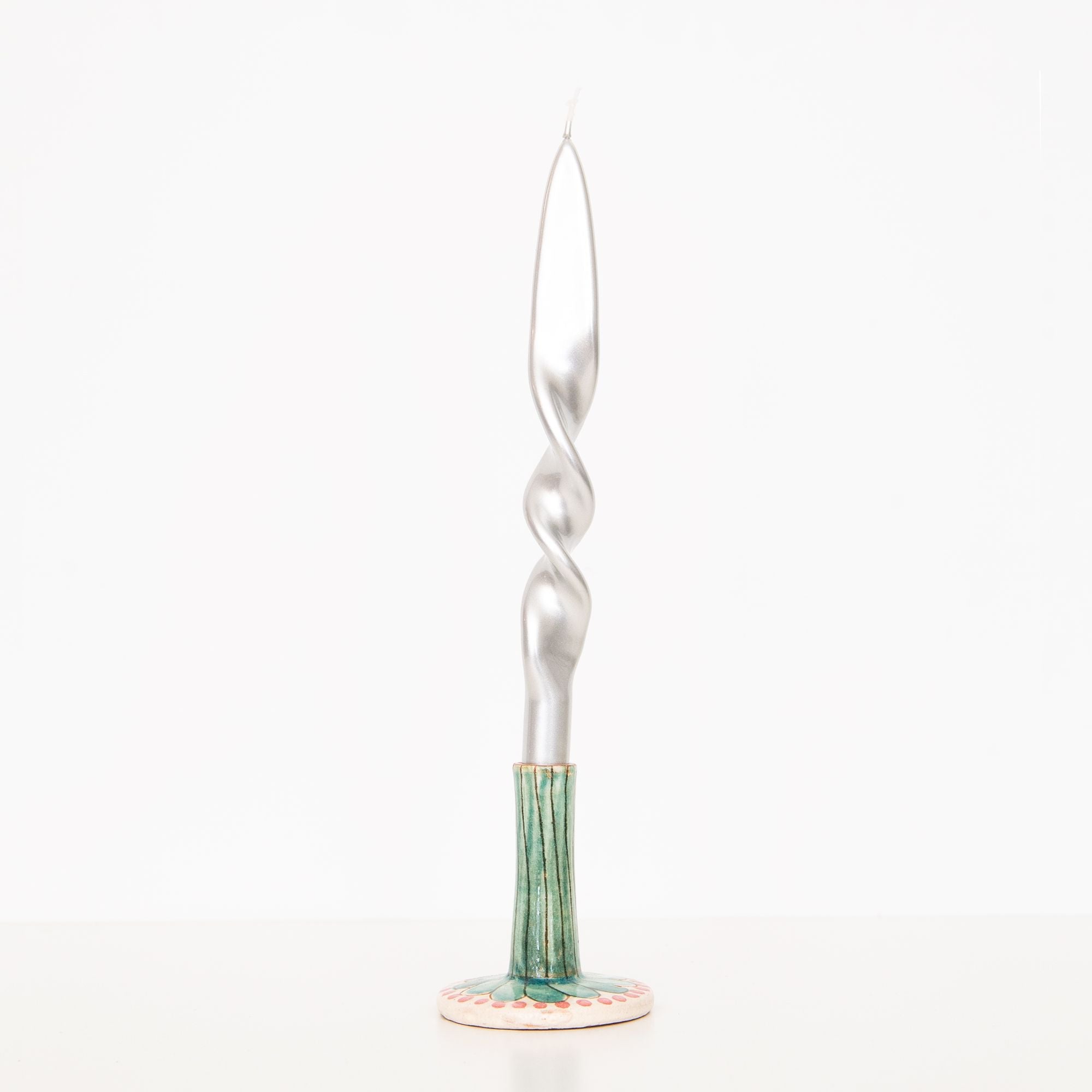 Large Red Daisy Ceramic Candle Holder, from Kiliim