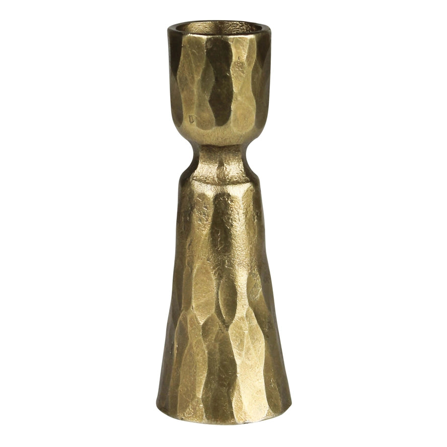 Cache Taper Candle Holder in Brass, from HomArt