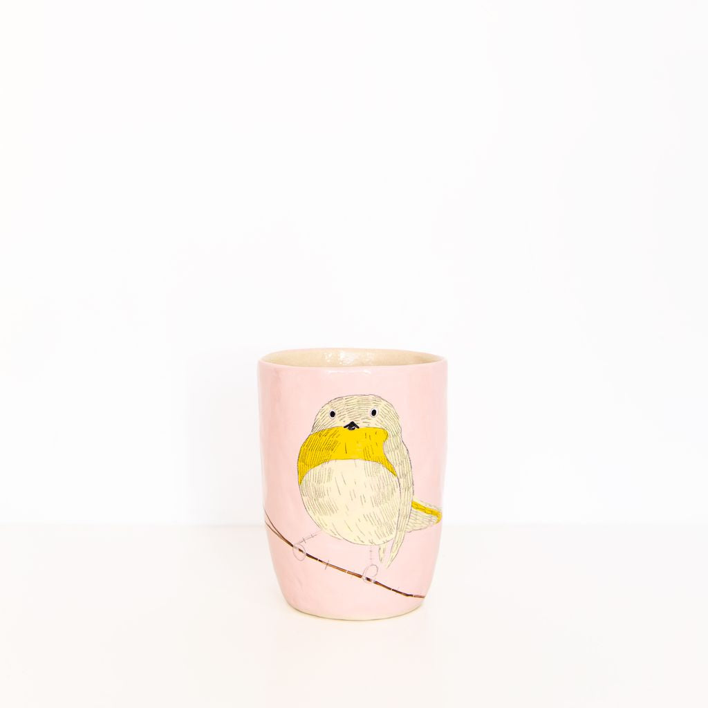 Small Bird Vase in Pink, from Gemma Orkin