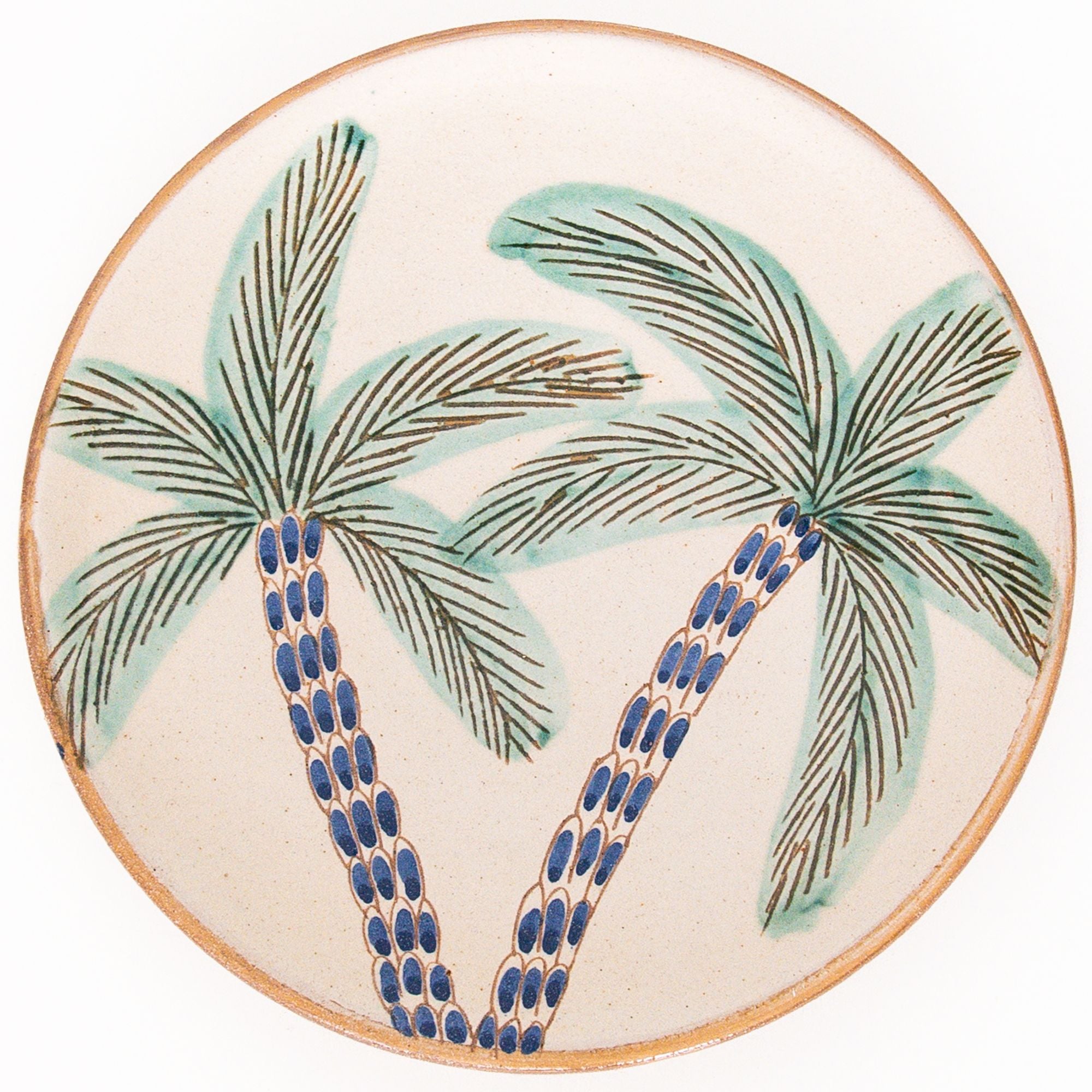 Palm Ceramic Plate, from Kiliim