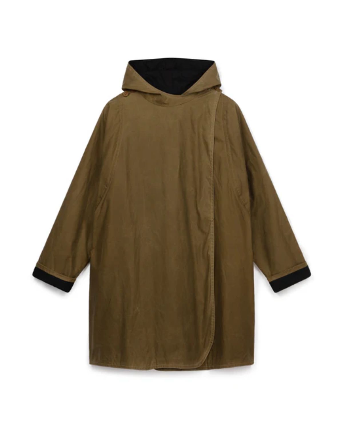 Batwing Coat in Sand & Black, from Kate Sheridan