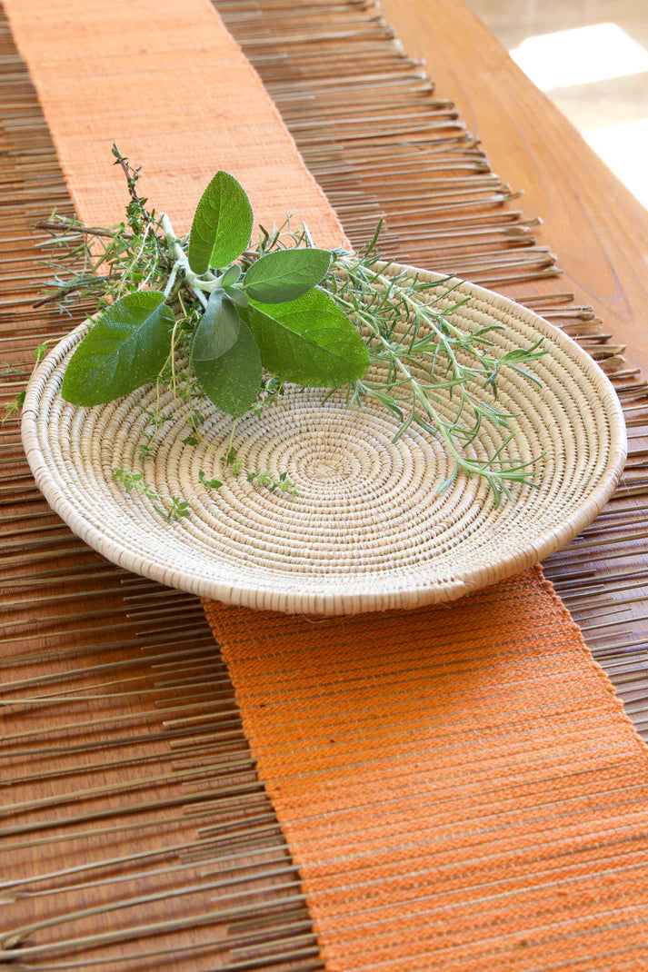 Date Palm Basket in Natural, from Swahili African Modern