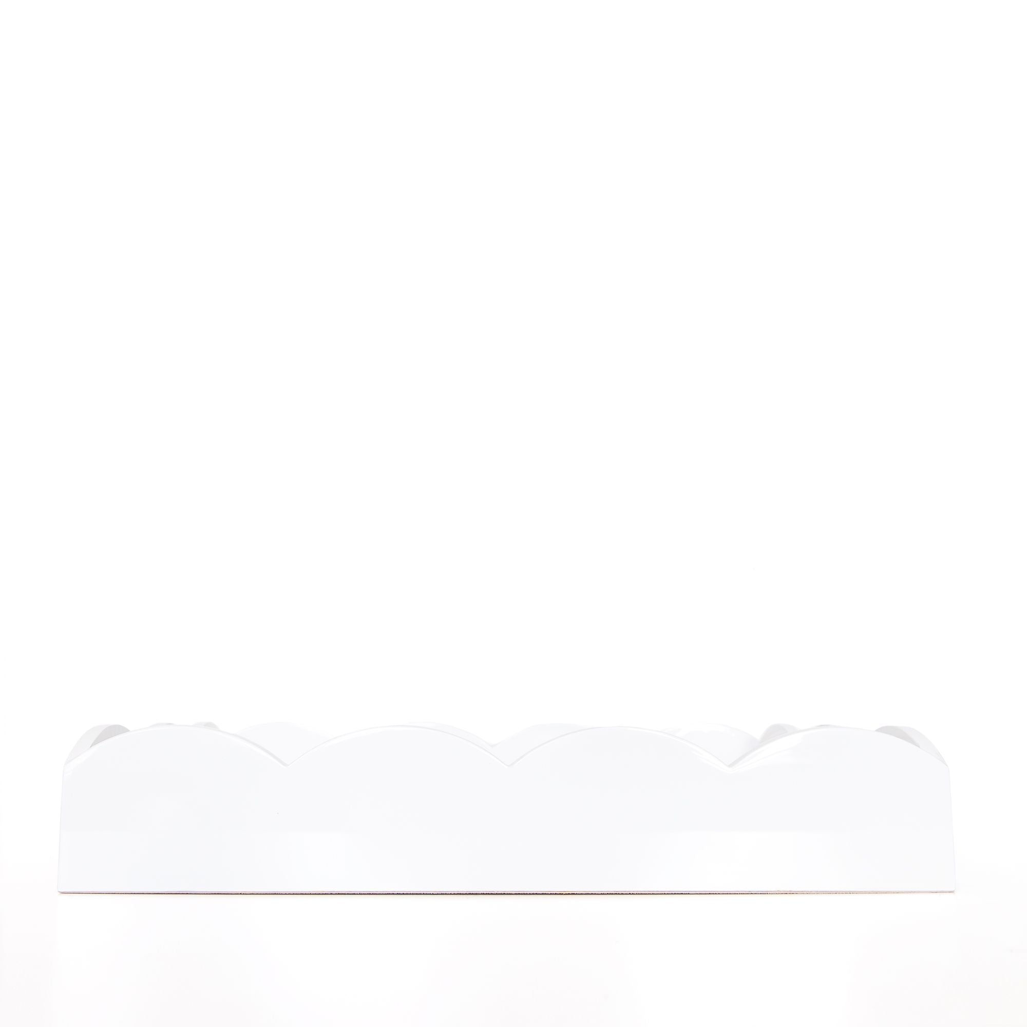 Rectangular Scallop Tray in White, from Addison Ross