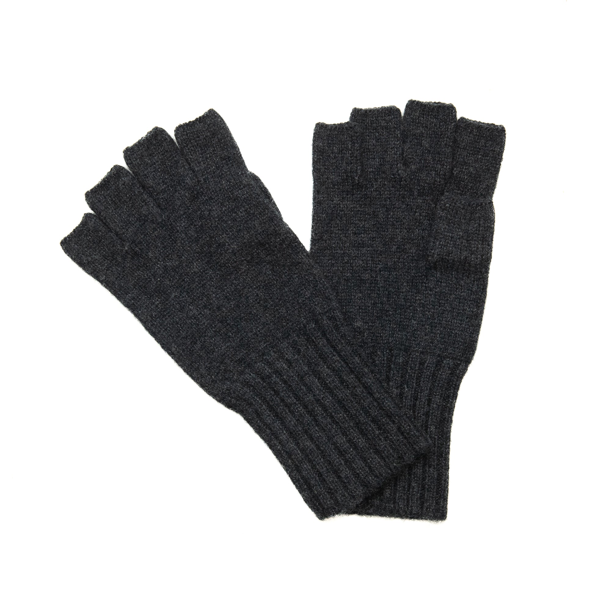 Cashmere Fingerless Gloves in Charcoal, from Meg Cohen