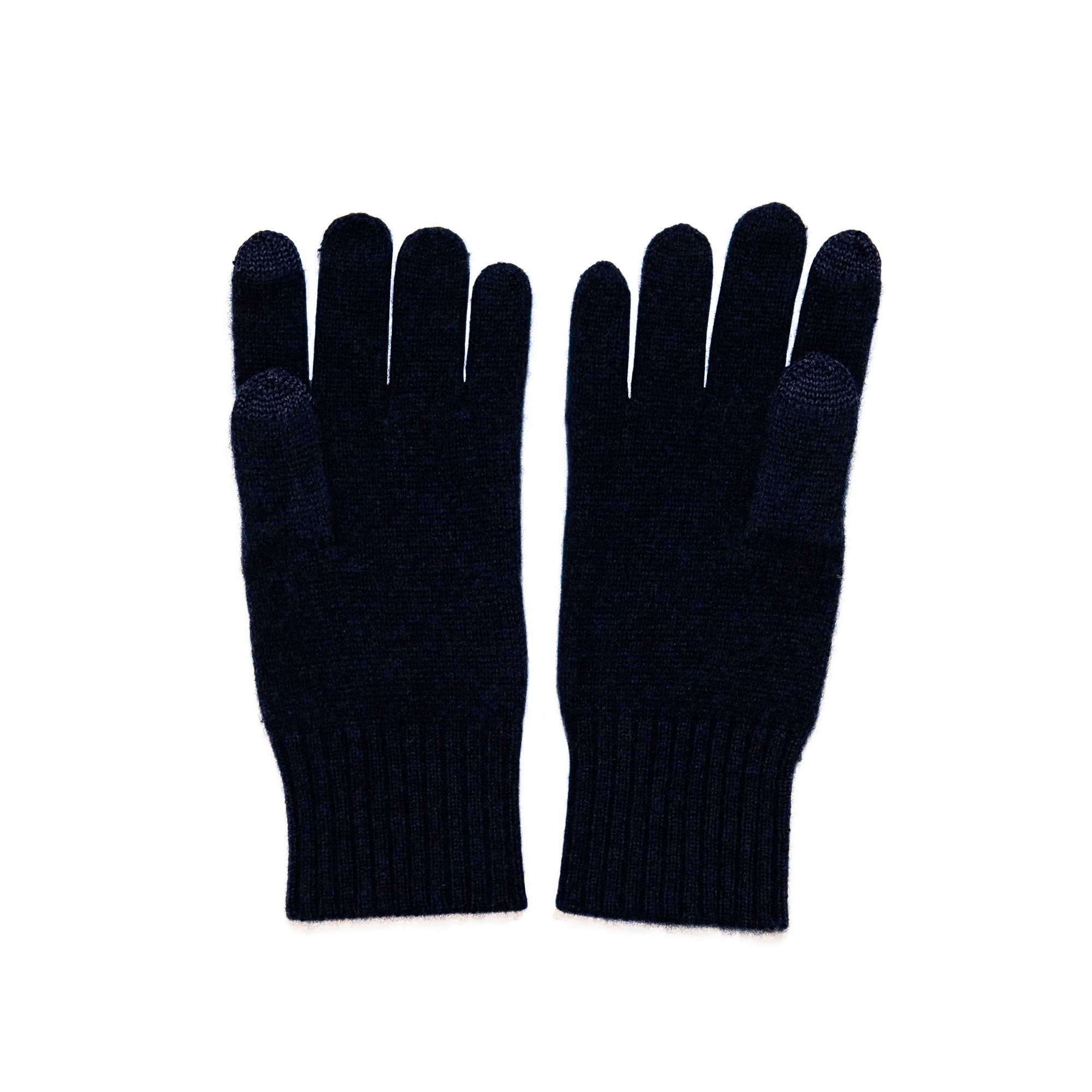 Cashmere Texting Gloves in Deep Navy, from White and Warren