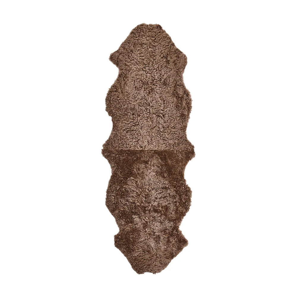 Curly Sheepskin Rug in Taupe, from Natures Collection