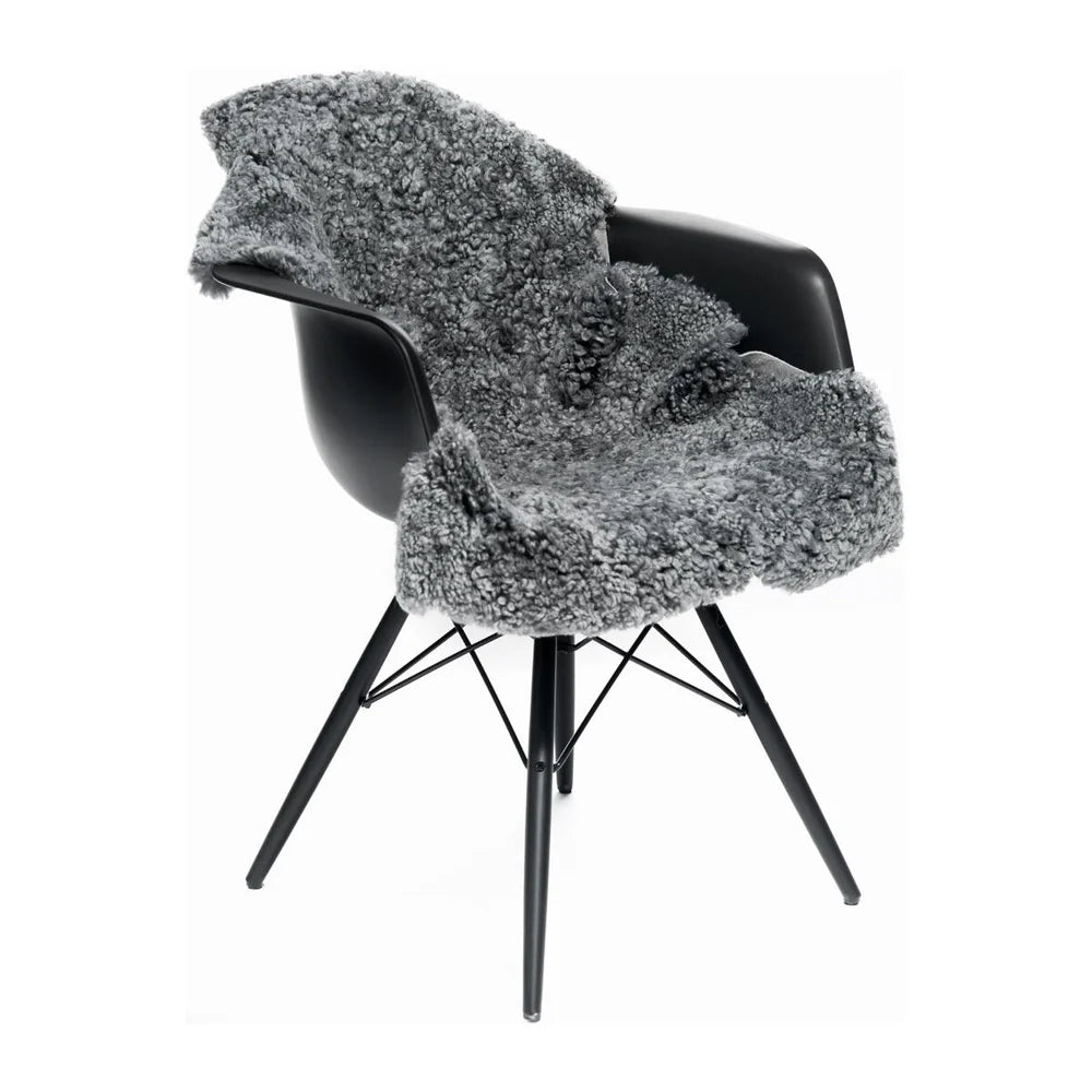 Curly Sheepskin Rug in Light Grey, from Natures Collection