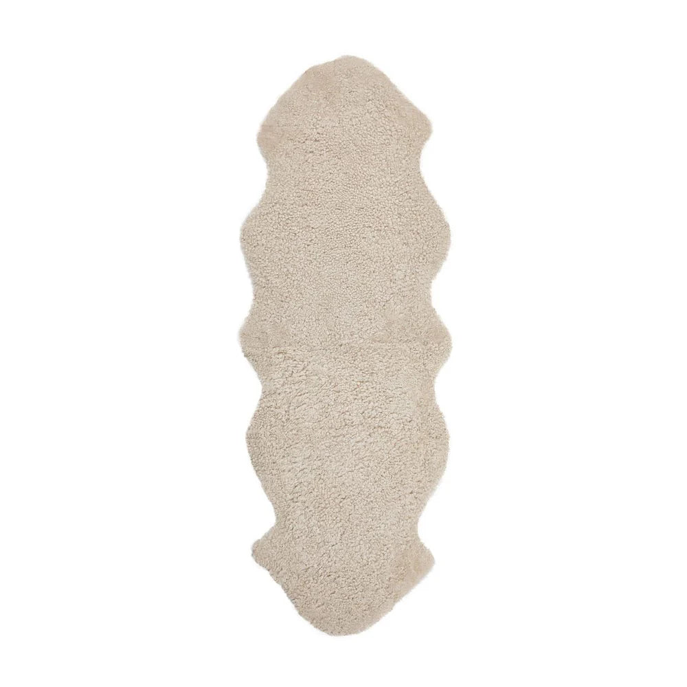 Curly Sheepskin Rug in Pearl, from Natures