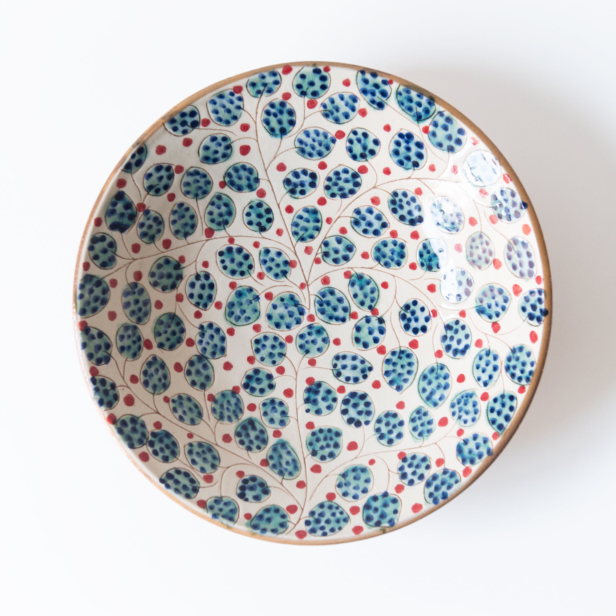 Ceramic Cherry Serving Plate, from Kiliim