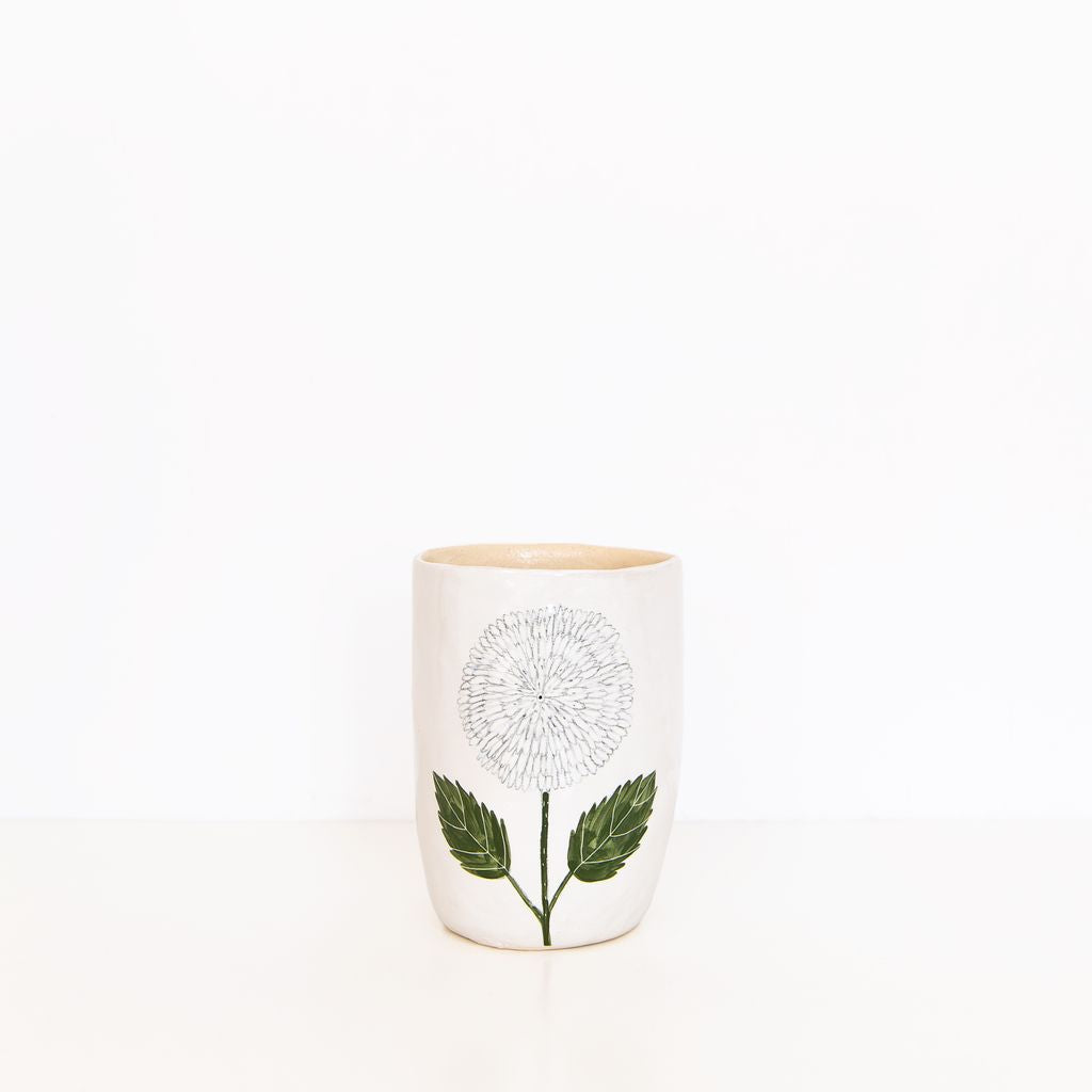 Small Flower Vase in White, from Gemma Orkin