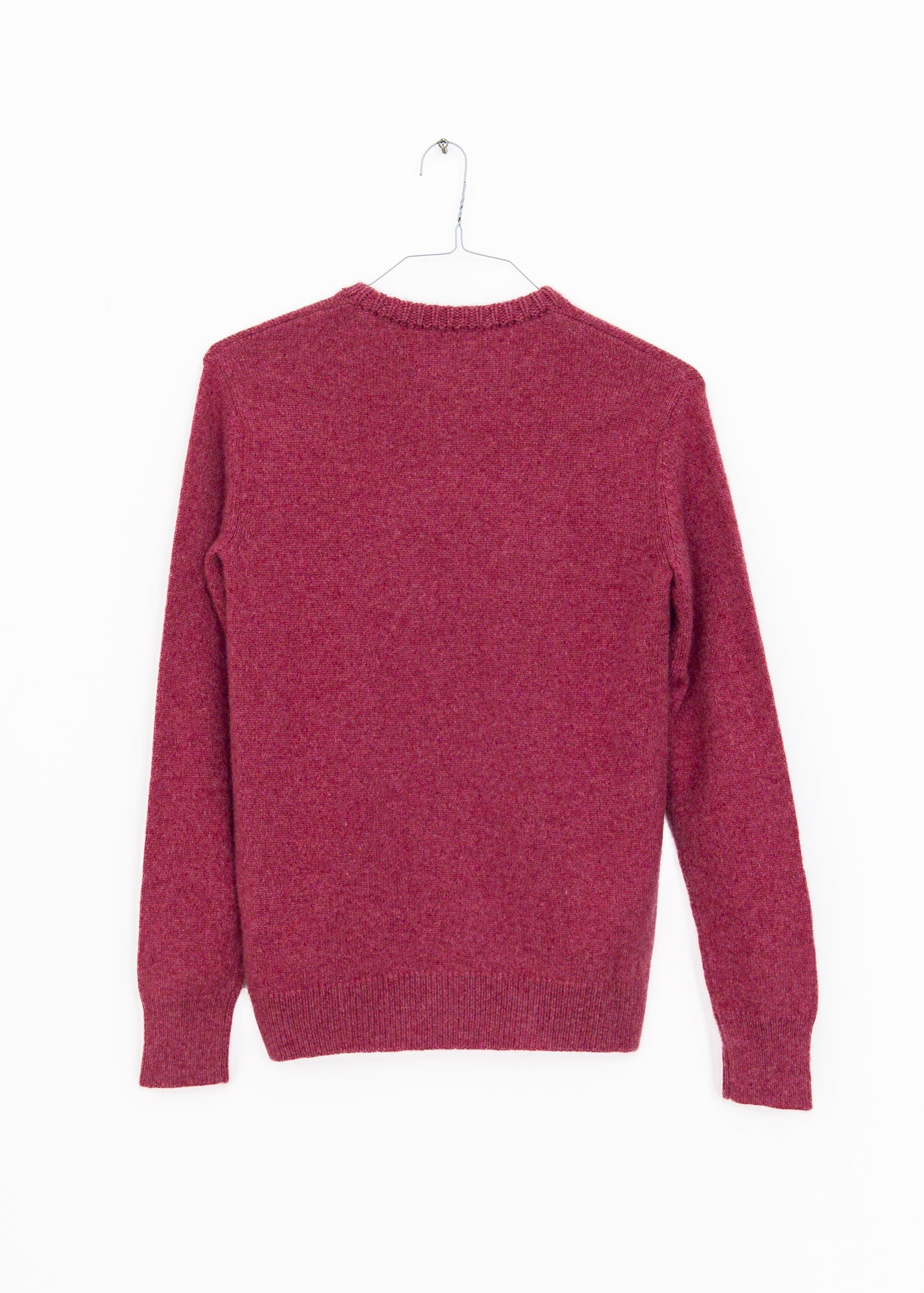 Classic Crew with Whipstitch in Mulberry Grey, from Harden