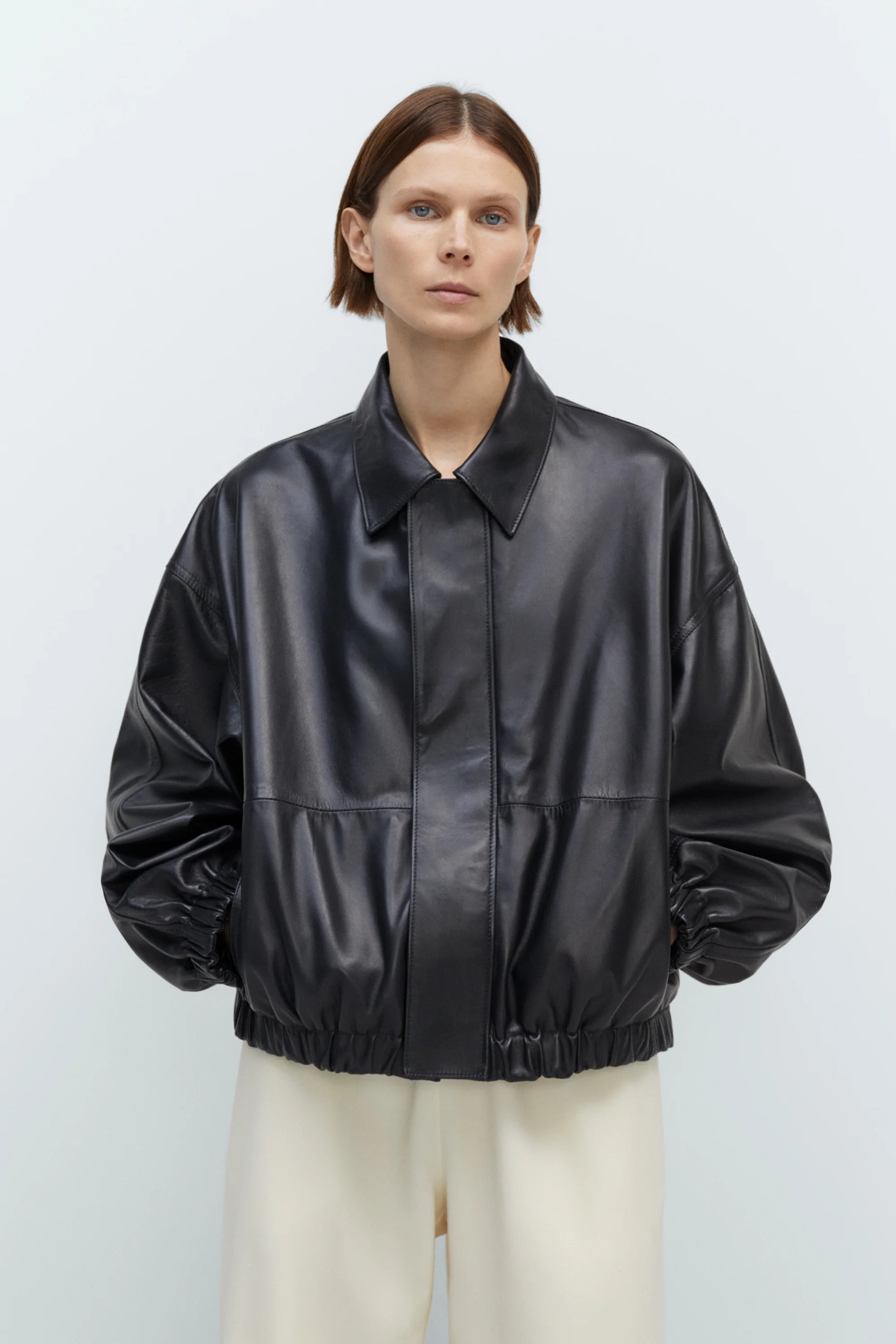 Nappa Bomber Jacket in Black, from Cordera