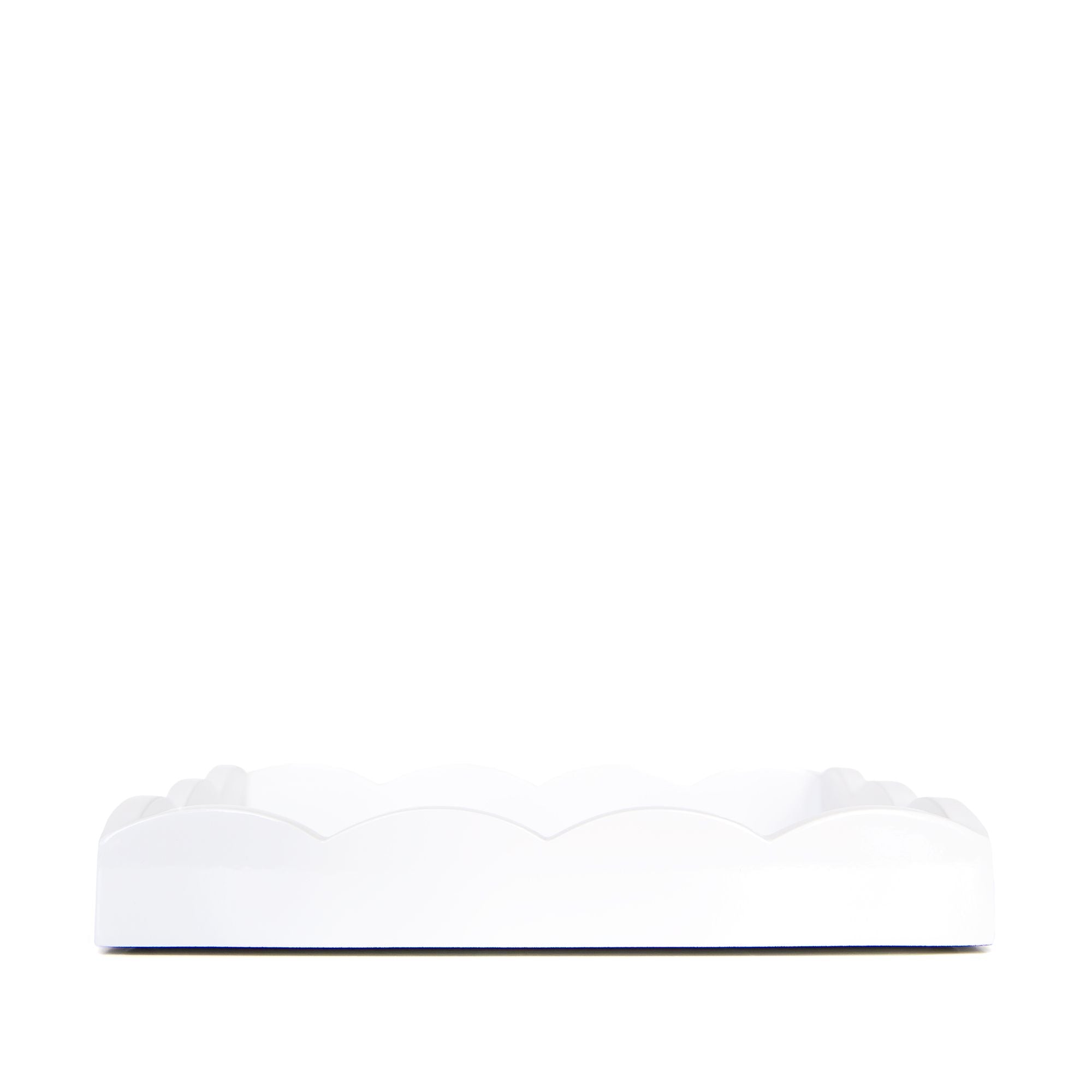 Rectangular Scallop Tray in White, from Addison Ross