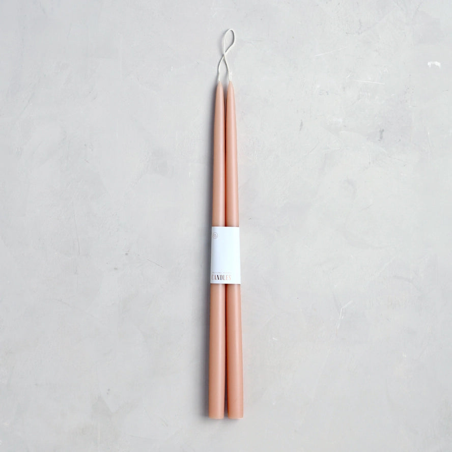 Dipped Taper Candle in Petal, from The Floral Society