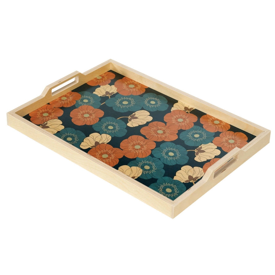 Alice Serving Tray in Blues, from Wolfum