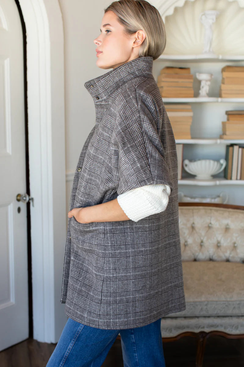 Layering Jacket Stewart in Plaid Chestnut, from Emerson Fry