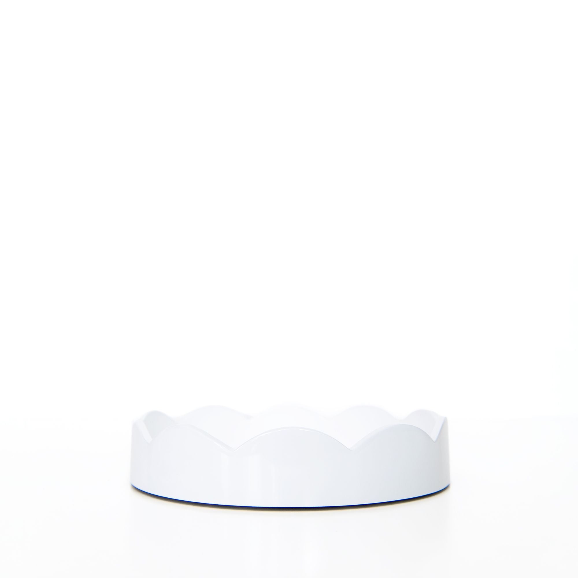 Round Scallop Tray in White, from Addison Ross