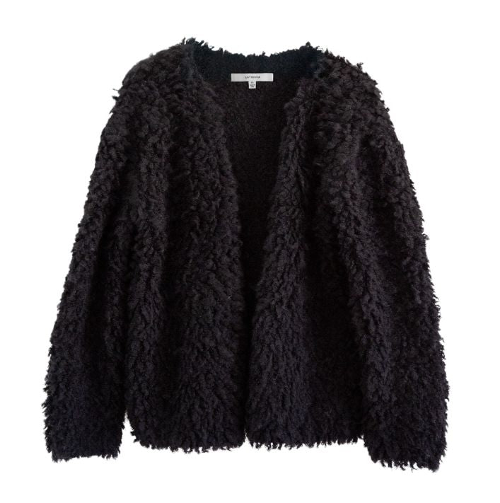 Medusa Cardigan Coat in Black, from La Tierra