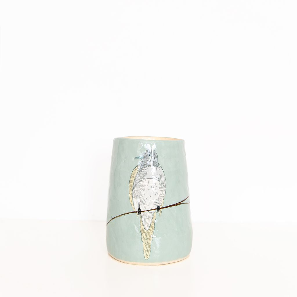 Medium Bird Vase in Blue, from Gemma Orkin