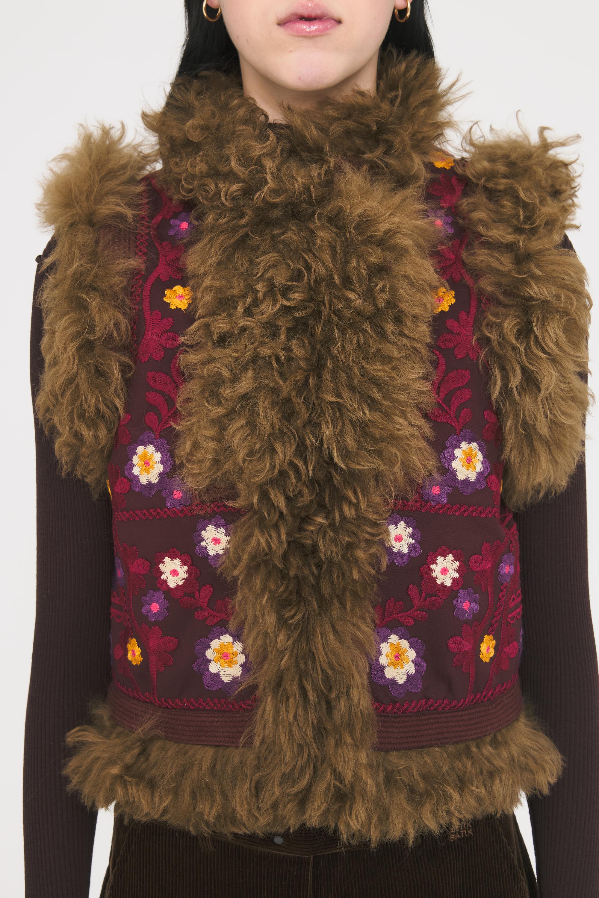 Magyar Vest in Burgundy, from Antik Batik