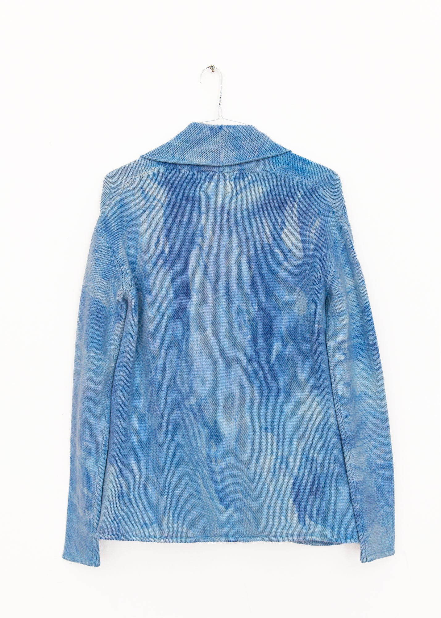 Marble Dyed Cardigan Bardigan in Blue Grey, from Harden