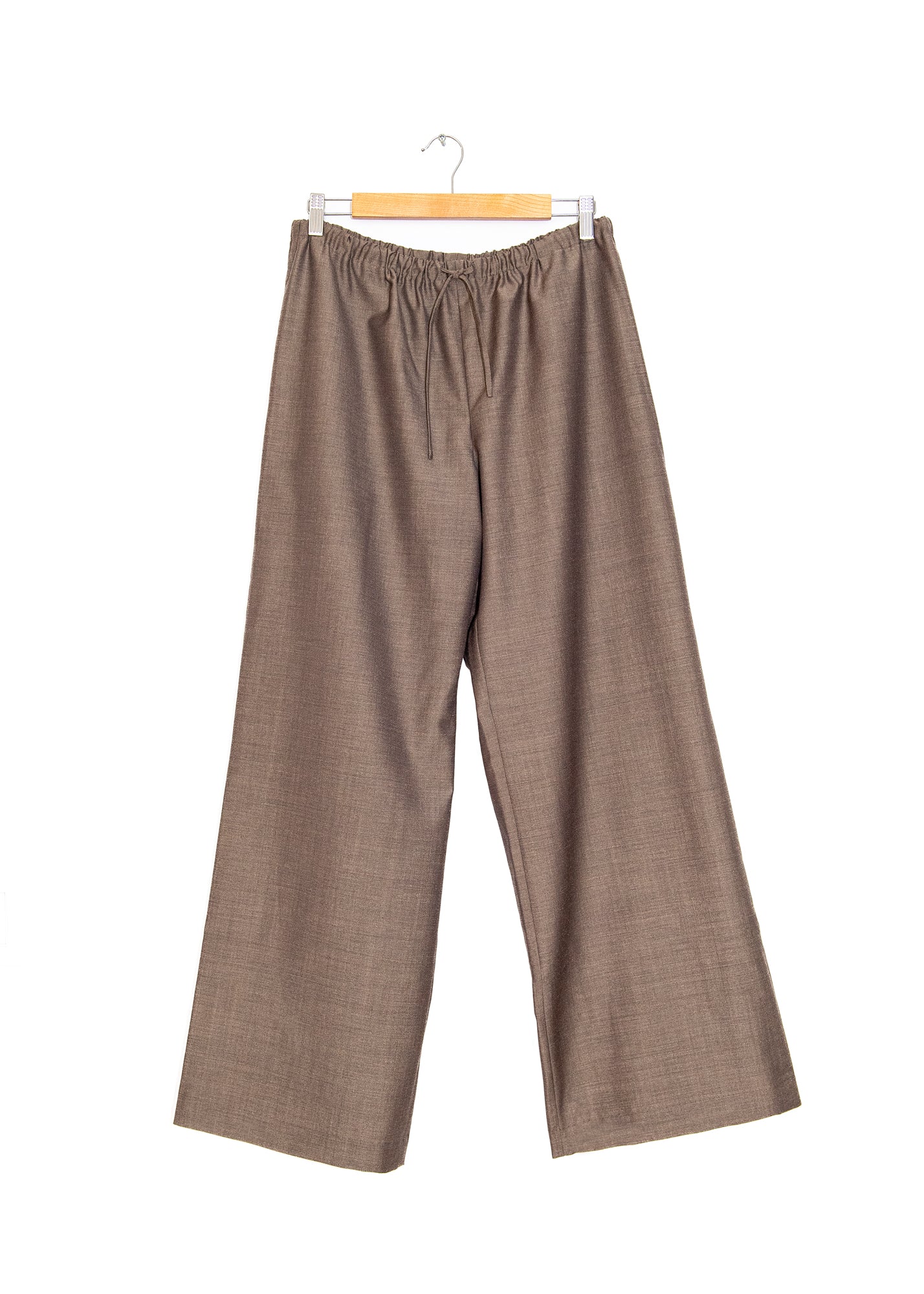 Mohair Relaxed Pants in Smoke Brown, from Cordera