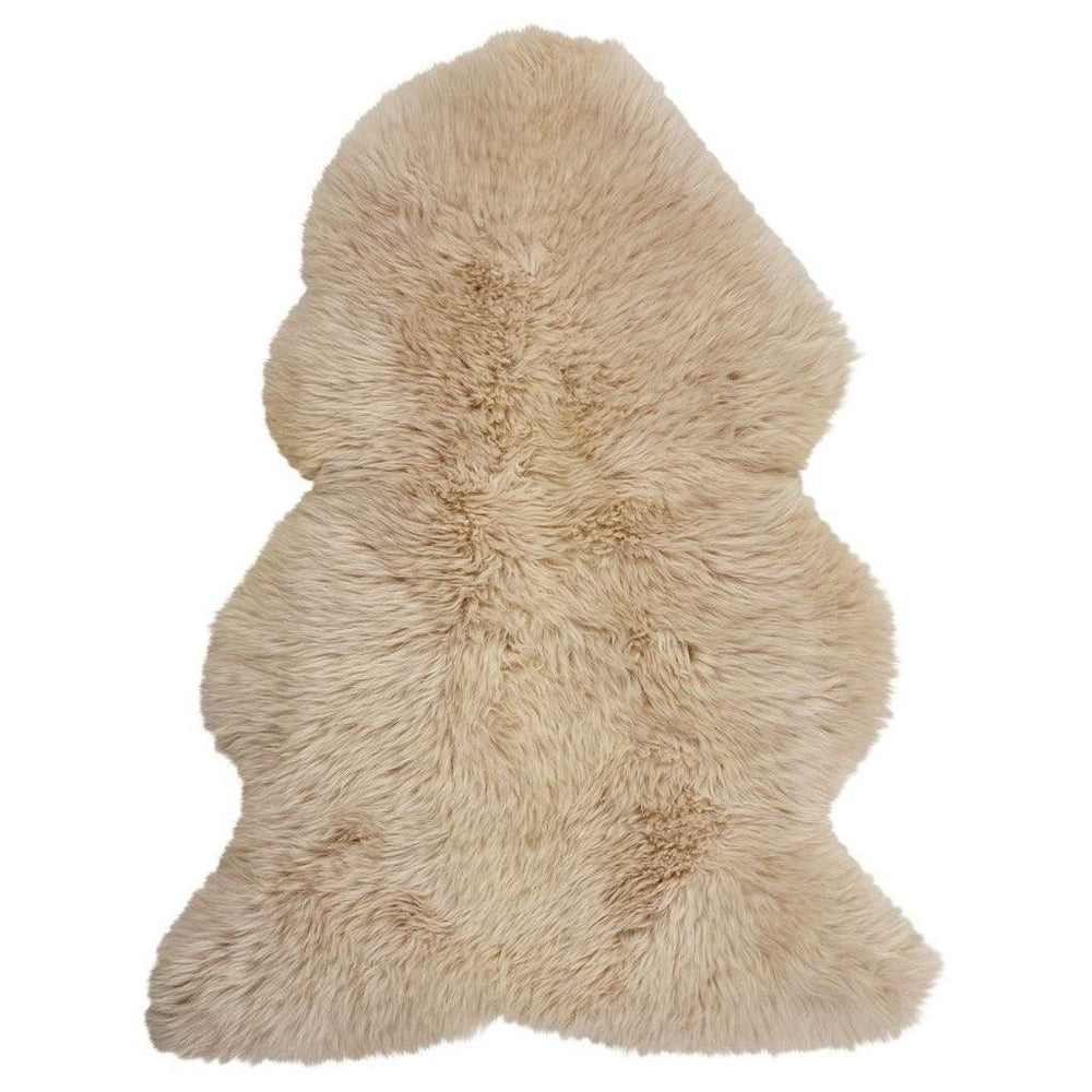 Long Wool Sheepskin Rug in Linen, from Natures Collection