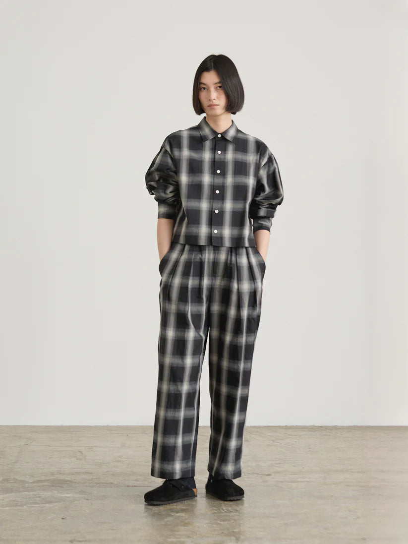 Hakama-W Pants in Gray Checkered, from Nicholson & Nicholson