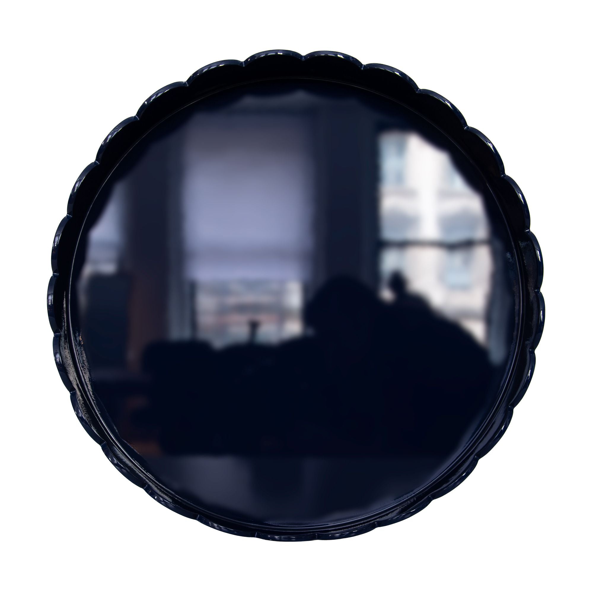Round Scallop Tray in Navy, from Addison Ross
