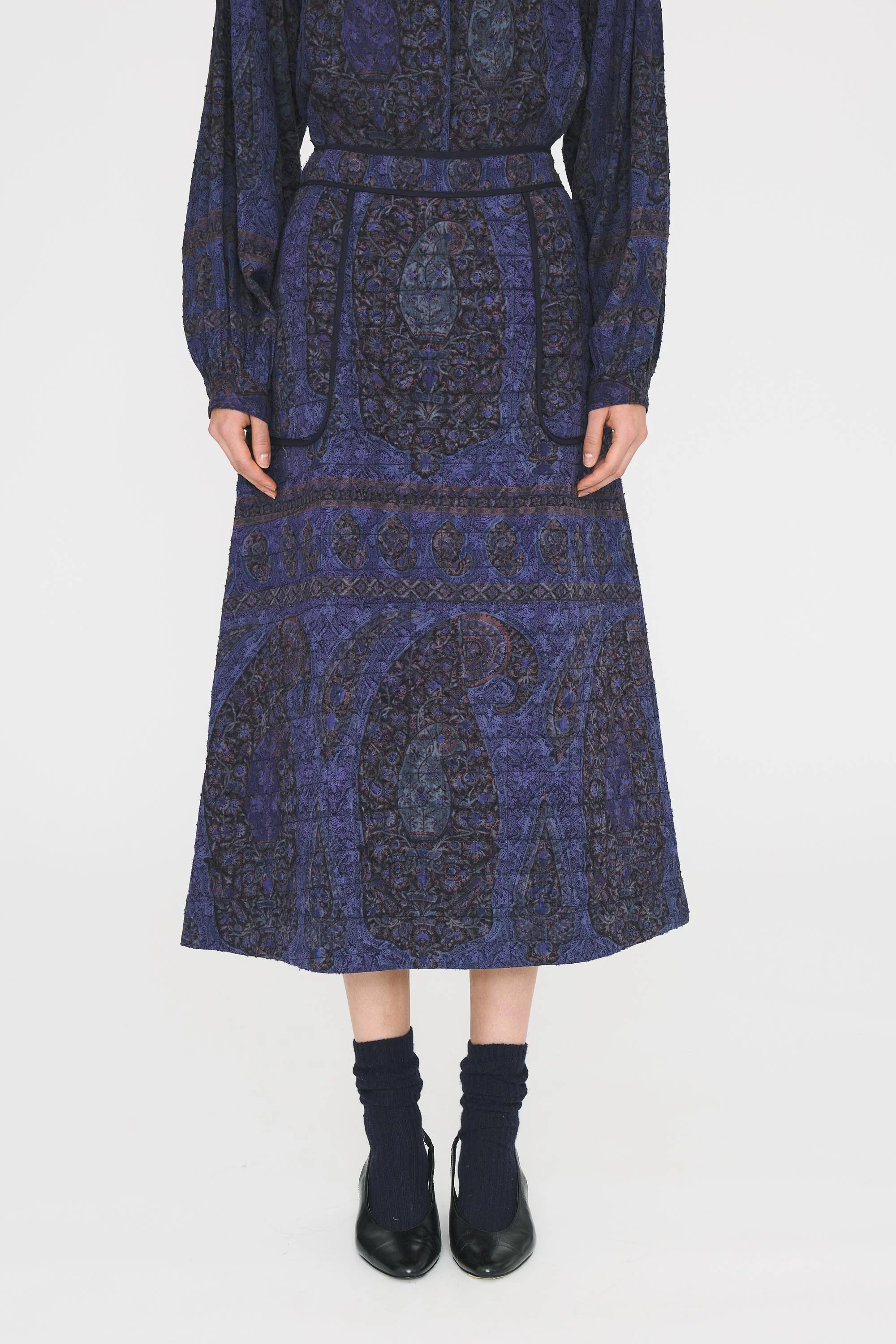 Tamari Skirt in Navy, from Antik Batik