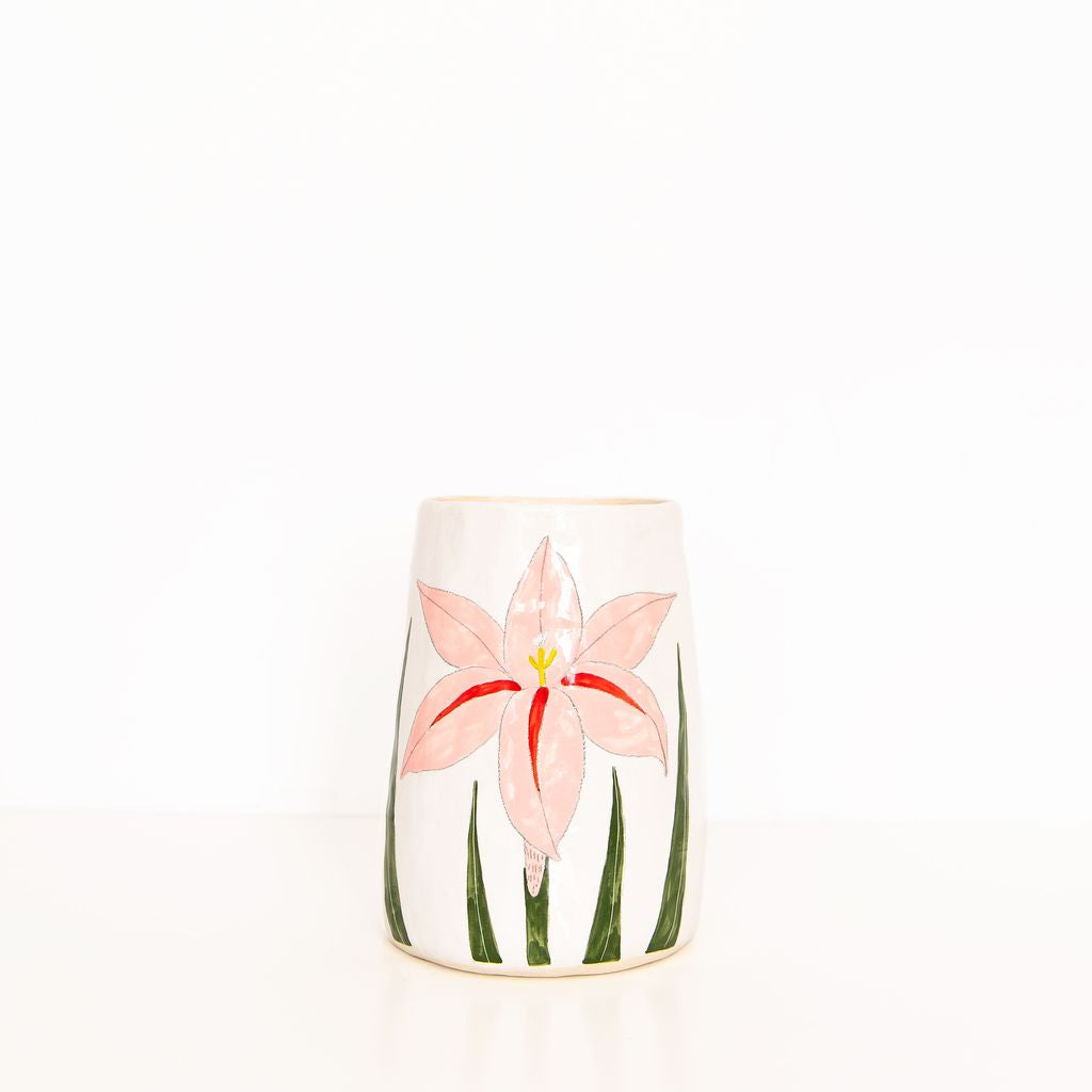 Medium Flower Vase in White, from Gemma Orkin