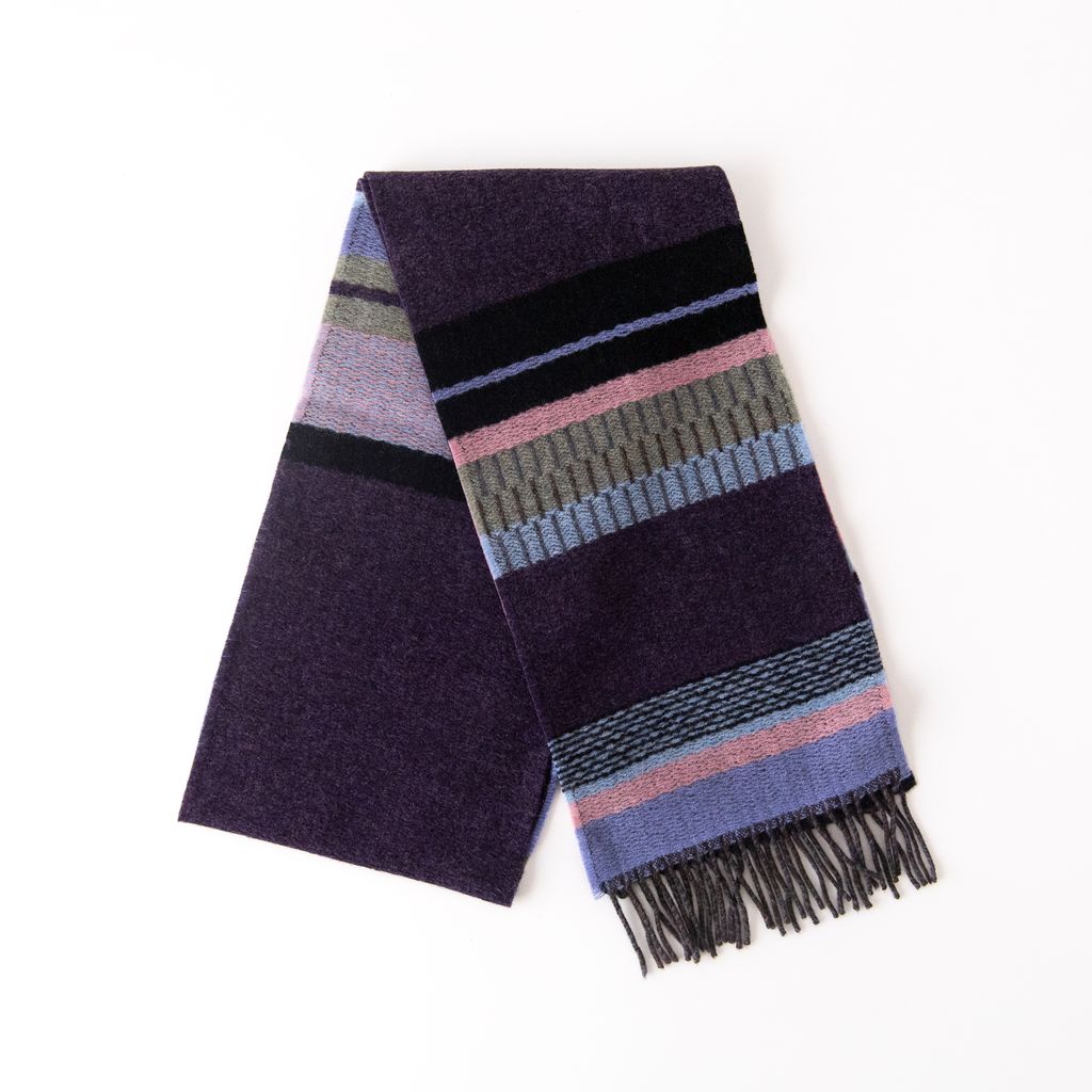 Strathay Scarf in Purple, from Wallace Sewell