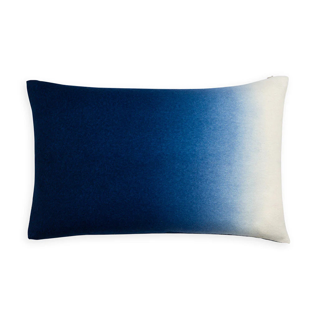 Dip Dyed Rectangle Pillow in Indigo, from Johanna Howard Home