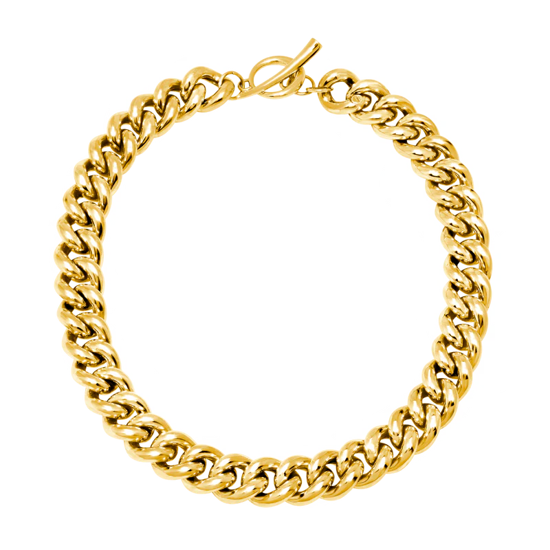 38MM Full Palma Necklace in Yellow Gold Plated, from Gabriela Artigas