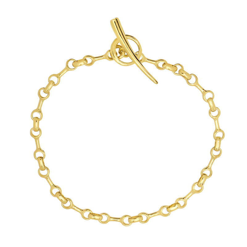 10 MM Double Beam Chain Bracelet in Gold Vermeil, from Gabriela Artigas