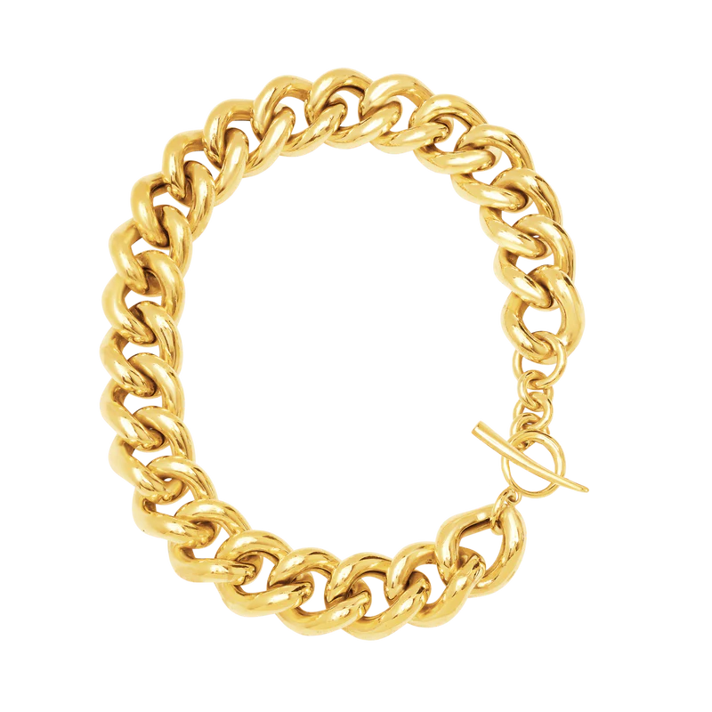25MM Palmeira Necklace in Yellow Gold Plated, from Gabriela Artigas
