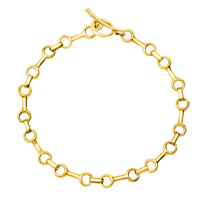 15mm Double Beam Chain Bracelet in Gold Vermeil, from Gabriela Artigas