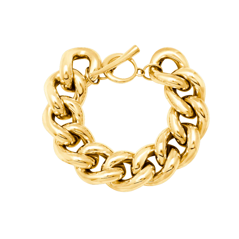 25MM Palmeira Bracelet in Yellow Gold Plated, from Gabriela Artigas
