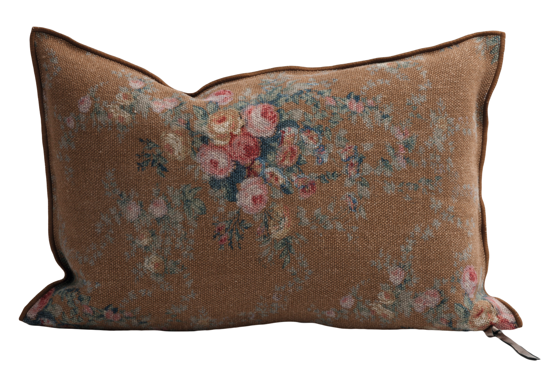 Wabi Sabi Linen Bogolan 16"x24" in Havane, from Maison De Vacances